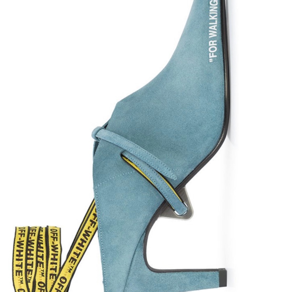 Brand New Off-White Blue Suede Shoes!!!